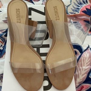 Schutz Victorie 9.5 Nude Sandal